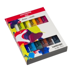 Peinture Acrylique Amsterdam Standard set 12 x 20 ml assortis paysage