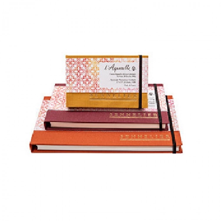 Carnet Aquarelle 100% Coton - 20 Feuilles 300 G/m² Grain Torchon - 26x18 Cm - Pour Aquarelle, Gouache, Encre