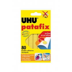 UHU - Patafix Jaune 80 Pastilles Adhésives