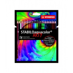 Etui carton Crayon de couleur aquarellable STABILO Aquacolor ARTY