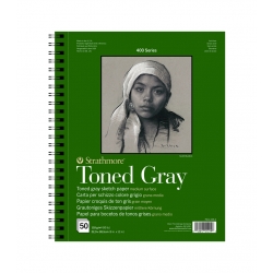 STRATHMORE - S400 Toned Gray Carnet Spiralé 118g 24F