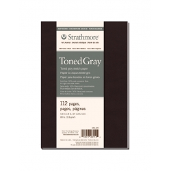 STRATHMORE - S400 Toned Gray Tan Bloc Croquis Collé 89g 56F