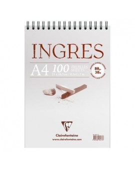 Ingres Vergé Bloc papier 80g étude 100F