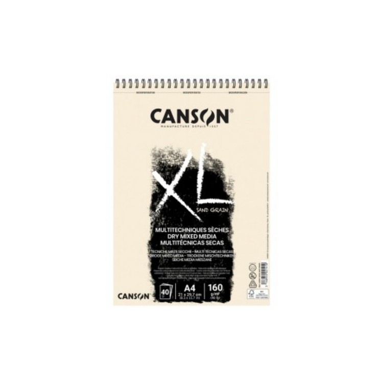 Canson - Bloc XL® Sand Grain Naturel 40F 160g