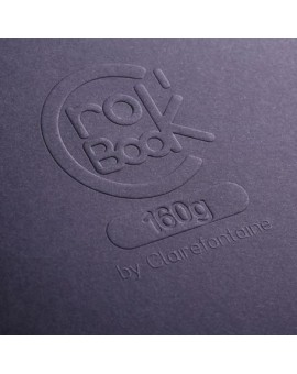 CroK\'BooK cahier piqué 20 feuilles noir format 17x22