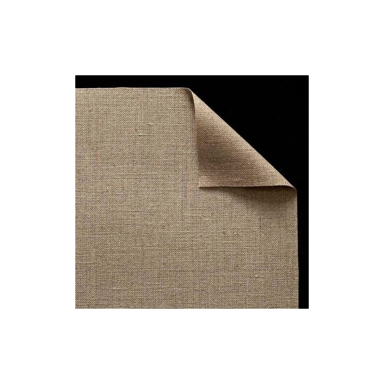Toile de Lin Encollé - Grain Moyen - 360g - Toile lin au mètre et e...