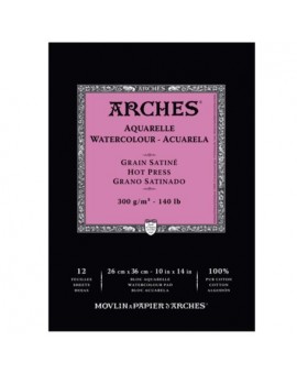 ARCHES - Bloc papier aquarelle - 300g - 12 Feuilles