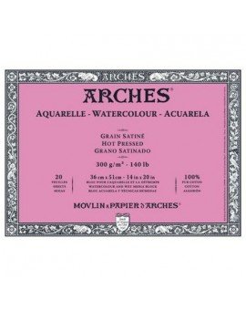 ARCHES - Bloc papier aquarelle - 300g - 20 feuilles
