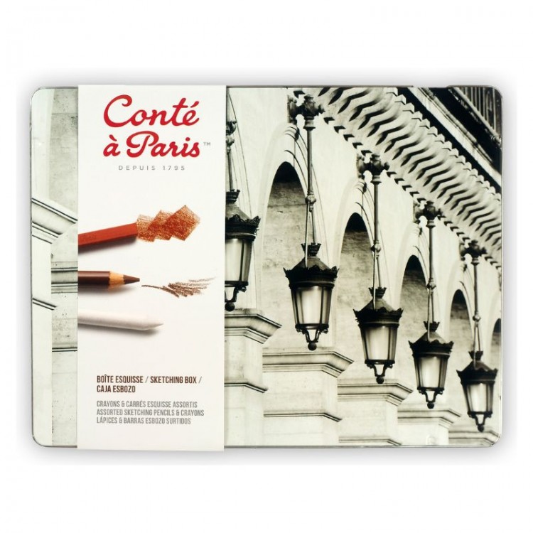 CONTE A PARIS - Assortiment de craies et de crayons d'art