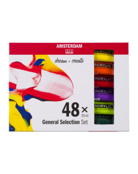 Acrylique Amsterdam Set 48x20 ml - Couleurs Assorties