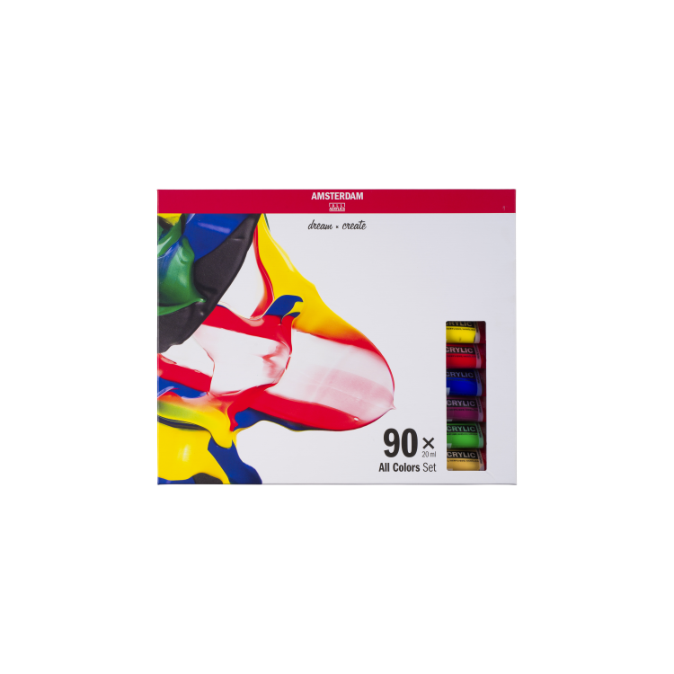 Acrylique Amsterdam Set 90 x 20 ml - Toutes les Couleurs