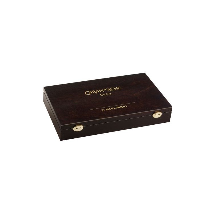 Coffret Bois Pastel Pencil, 84 couleurs Caran d'Ache