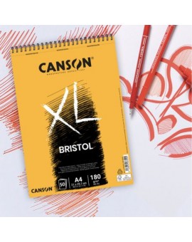 Canson - Bloc XL® Bristol collé petit côté 180g 50F