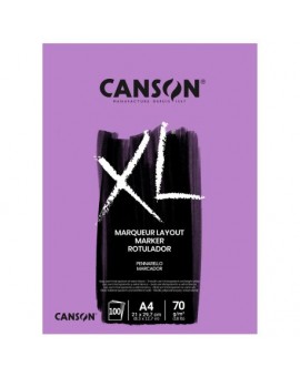 Canson - Bloc XL® Marker collé petit côté 70g 100F