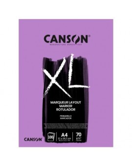 Canson - Bloc XL® Marker collé petit côté 70g 100F