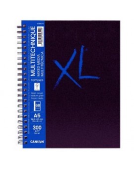 Album Canson XL Book Spiralé Mix Media Texturé 34F 300g