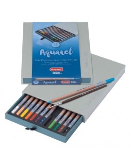 Boite de crayons de couleurs aquarellables -  Bruynzeel