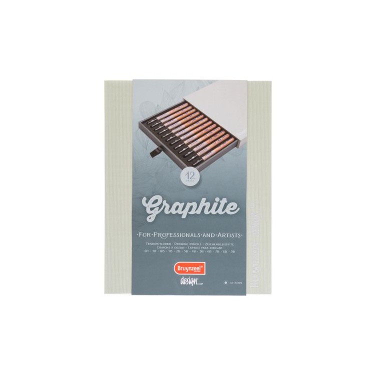 Boîte de 12 Crayons Graphite - Bruynzeel