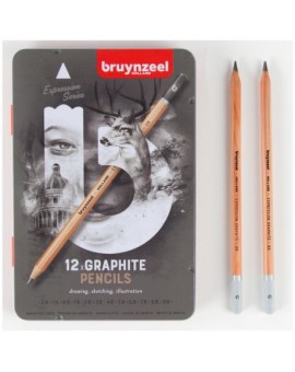 Boite de crayons graphites "Expression" Bruynzeel